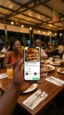 Exemple de menu digital AfricaMenu